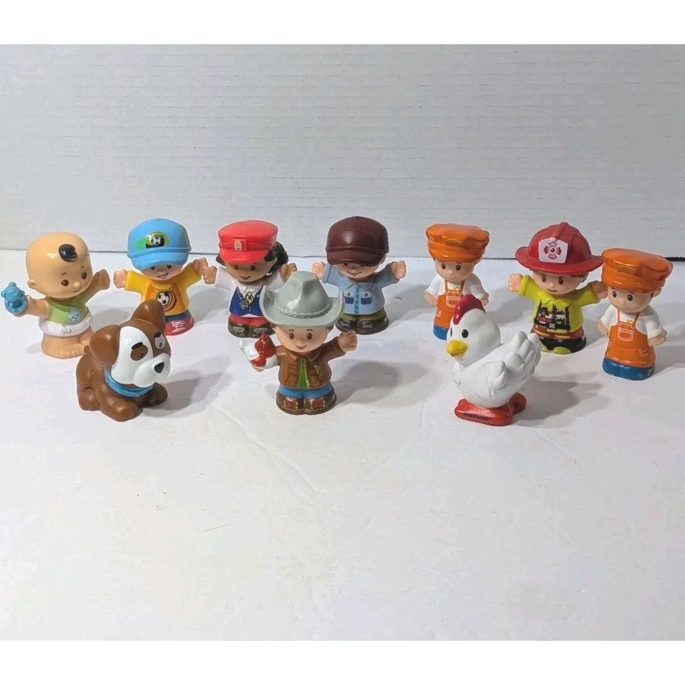 Fisher Price Little People Mixed Animal Farm 10 Figure Lot